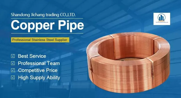 Copper Tube Pipe C11000 C10200 C12000 C12200 Refrigeration ACR Tubings Pancake Coil Copper Seamless 1/4", 3/8", 5/16", 3/4" Coil Pipe / Copper