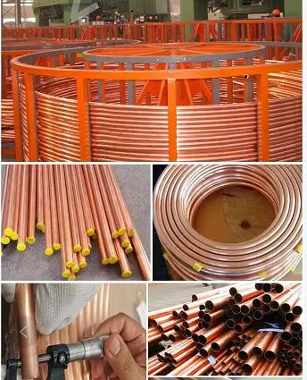 Copper Tube Pipe C11000 C10200 C12000 C12200 Refrigeration ACR Tubings Pancake Coil Copper Seamless 1/4", 3/8", 5/16", 3/4" Coil Pipe / Copper